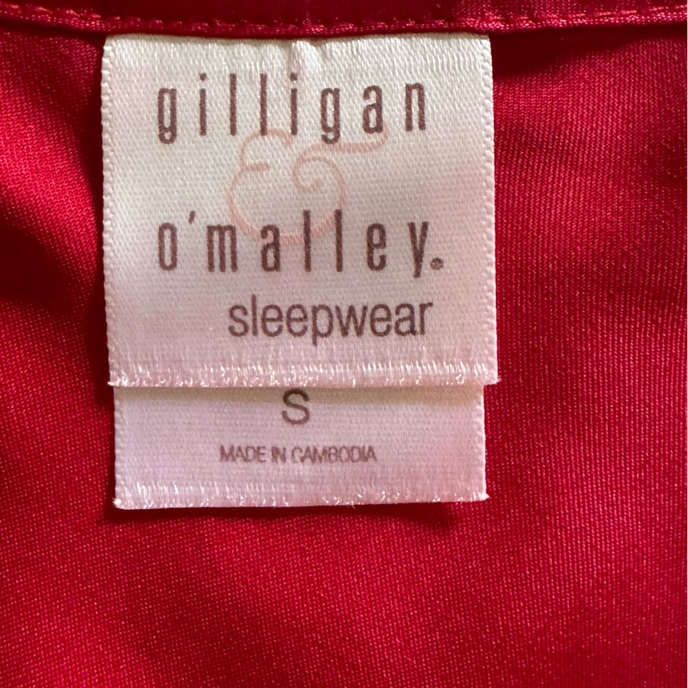 Gillian & O’Malley Red Silky Satin Lingerie Nightgown Size S - Picture 10 of 16